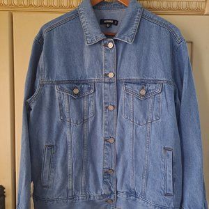 Misguided oversized blue-blues denim jacket US Sz 8